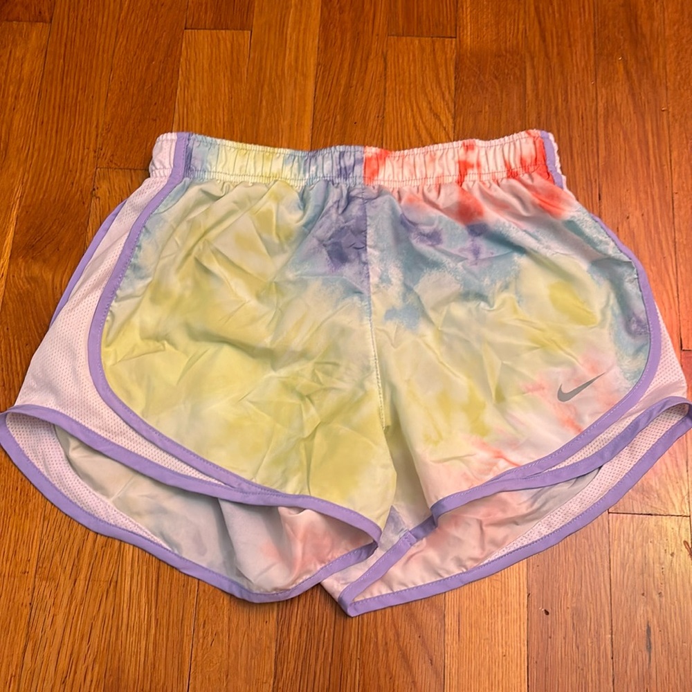 Tie dye nike shorts
